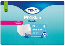 Plenkové kalhotky TENA Proskin Pants Plus Small 15ks