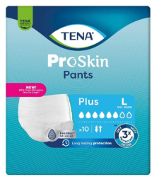 Plenkové kalhotky TENA Proskin Pants Plus Large 10ks